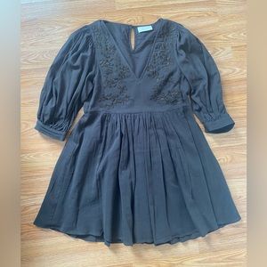 Auguste the label embroidered mini dress